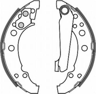 ABE C0W001ABE - Drum Brake Shoe Set car-mod.net