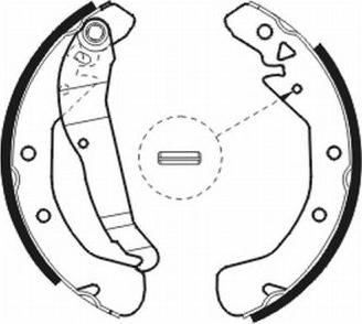 ABE C0X009ABE - Drum Brake Shoe Set car-mod.net