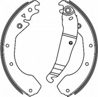 ABE C0X004ABE - Drum Brake Shoe Set car-mod.net