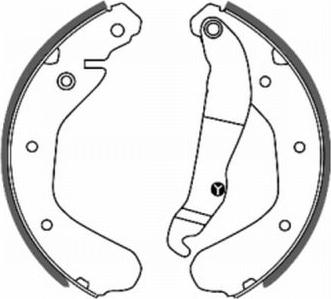 ABE C0X005ABE - Drum Brake Shoe Set car-mod.net