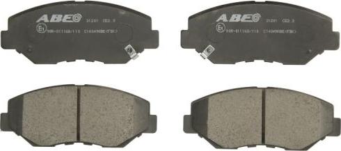 ABE C14049ABE - Brake Pad Set, disc brake car-mod.net