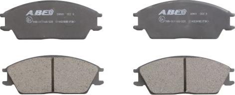 ABE C14020ABE - Brake Pad Set, disc brake car-mod.net