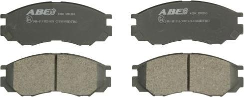 ABE C15000ABE - Brake Pad Set, disc brake car-mod.net