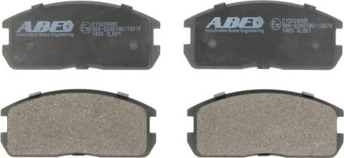 ABE C15024ABE - Brake Pad Set, disc brake car-mod.net
