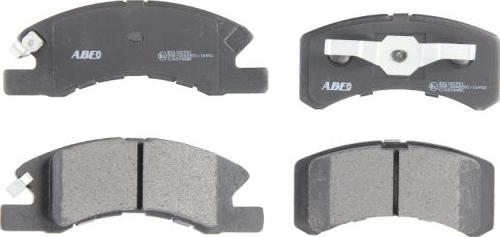 ABE C16014ABE - Brake Pad Set, disc brake car-mod.net