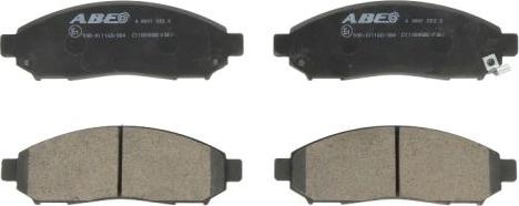 ABE C11089ABE - Brake Pad Set, disc brake car-mod.net