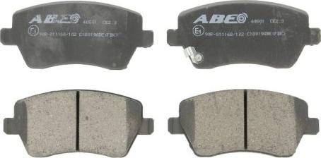 ABE C18019ABE - Brake Pad Set, disc brake car-mod.net