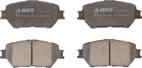 ABE C12104ABE - Brake Pad Set, disc brake car-mod.net