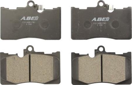 ABE C12116ABE - Brake Pad Set, disc brake car-mod.net