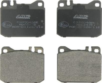 ABE C1M004ABE - Brake Pad Set, disc brake car-mod.net