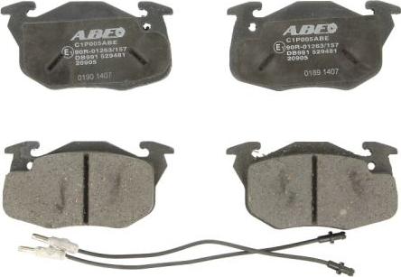 ABE C1P005ABE - Brake Pad Set, disc brake car-mod.net