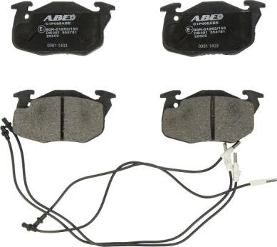 ABE C1P006ABE - Brake Pad Set, disc brake car-mod.net