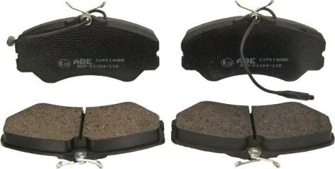 ABE C1P014ABE - Brake Pad Set, disc brake car-mod.net