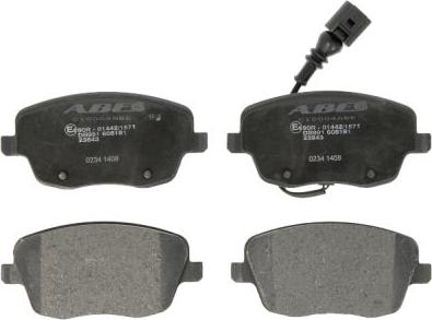 ABE C1S004ABE - Brake Pad Set, disc brake car-mod.net