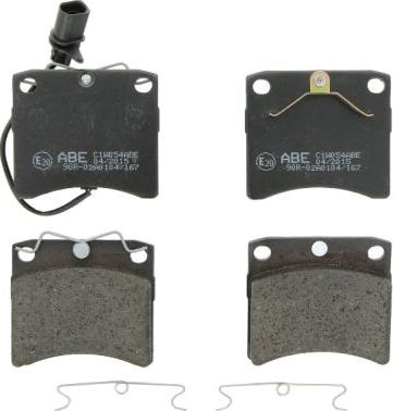 ABE C1W054ABE - Brake Pad Set, disc brake car-mod.net