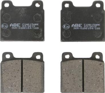 ABE C1W015ABE - Brake Pad Set, disc brake car-mod.net