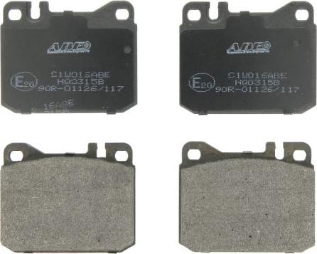 ABE C1W016ABE - Brake Pad Set, disc brake car-mod.net