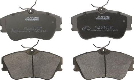 ABE C1W031ABE - Brake Pad Set, disc brake car-mod.net