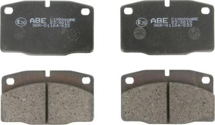 ABE C1X000ABE - Brake Pad Set, disc brake car-mod.net