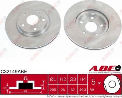 ABE C32149ABE - Brake Disc car-mod.net