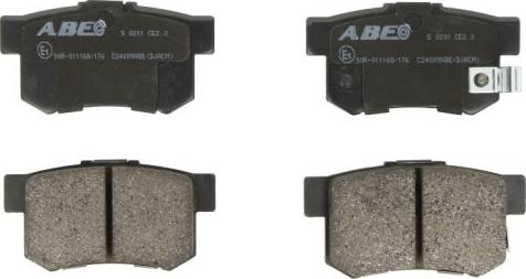 ABE C24009ABE - Brake Pad Set, disc brake car-mod.net