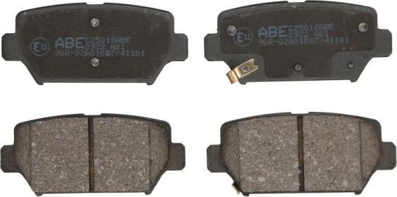 ABE C25016ABE - Brake Pad Set, disc brake car-mod.net