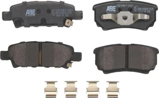 ABE C25012ABE-P - Brake Pad Set, disc brake car-mod.net