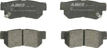 ABE C20510ABE - Brake Pad Set, disc brake car-mod.net