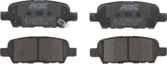 ABE C21042ABE-P - Brake Pad Set, disc brake car-mod.net