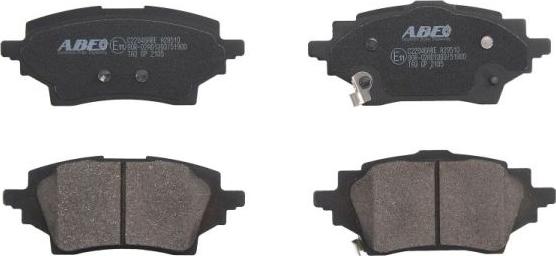 ABE C22046ABE - Brake Pad Set, disc brake car-mod.net
