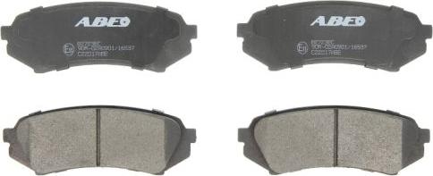ABE C22017ABE - Brake Pad Set, disc brake car-mod.net