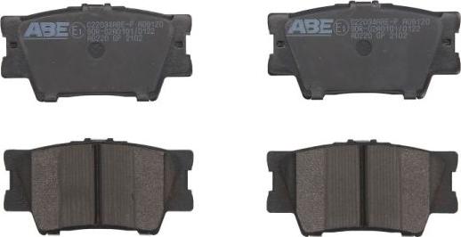 ABE C22034ABE-P - Brake Pad Set, disc brake car-mod.net
