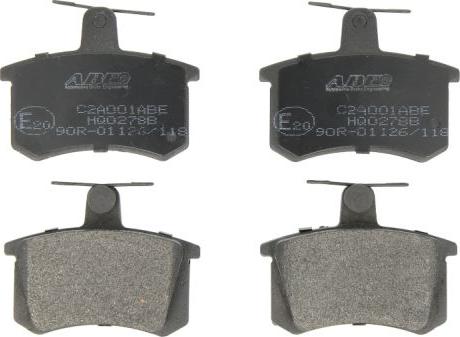ABE C2A001ABE - Brake Pad Set, disc brake car-mod.net