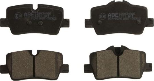 ABE C2B034ABE - Brake Pad Set, disc brake car-mod.net