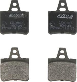 ABE C2C001ABE - Brake Pad Set, disc brake car-mod.net