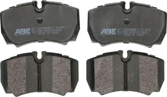 ABE C2E000ABE-P - Brake Pad Set, disc brake car-mod.net