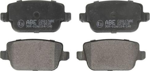 ABE C2G017ABE - Brake Pad Set, disc brake car-mod.net