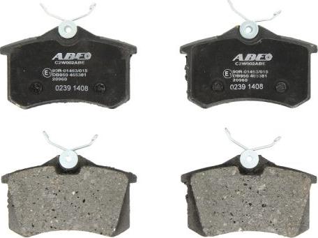 ABE C2W002ABE - Brake Pad Set, disc brake car-mod.net