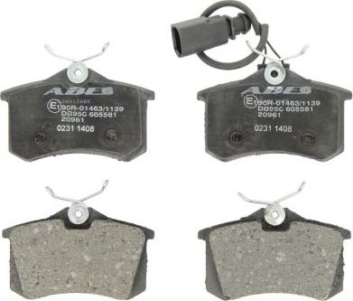 ABE C2W012ABE - Brake Pad Set, disc brake car-mod.net