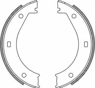 ABE CRB005ABE - Brake Shoe Set, parking brake car-mod.net