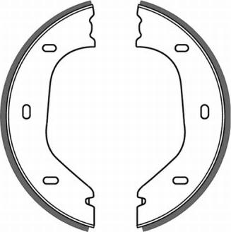 ABE CRB000ABE - Brake Shoe Set, parking brake car-mod.net