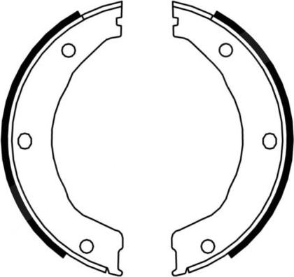 ABE CRG002ABE - Drum Brake Shoe Set car-mod.net