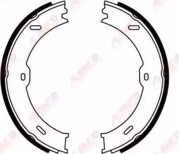 ABE CRM009ABE - Brake Shoe Set, parking brake car-mod.net