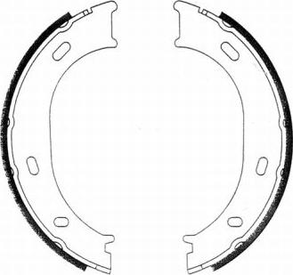 ABE CRM004ABE - Brake Shoe Set, parking brake car-mod.net