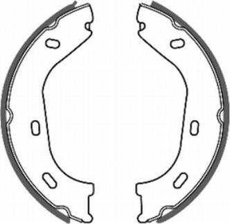 ABE CRM000ABE - Brake Shoe Set, parking brake car-mod.net