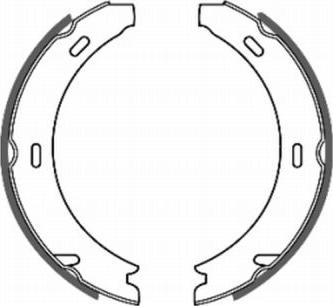 ABE CRM001ABE - Brake Shoe Set, parking brake car-mod.net