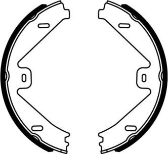 ABE CRM014ABE - Brake Shoe Set, parking brake car-mod.net