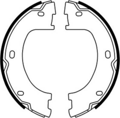 ABE CRM015ABE - Brake Shoe Set, parking brake car-mod.net