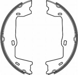 ABE CRX000ABE - Brake Shoe Set, parking brake car-mod.net