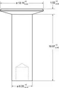 ABEX 93685 - Rivet, drum brake lining car-mod.net